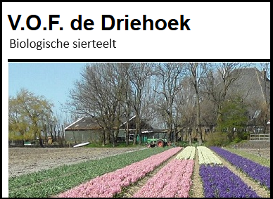 VOF De Driehoek biologische sierteelt